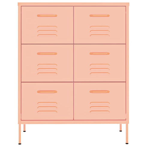 Lady Jillian -  Drawer Cabinet Pink 80x35x101,5 cm Steel